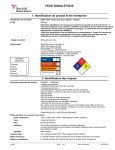 FICHE SIGNALÉTIQUE 1. Identification du produit et