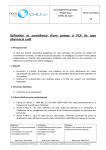 Utilisation et surveillance d`une pompe à PCA de type pharmacia