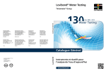 Catalogue Général - Lovibond Tintometer