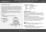 Mini chargeur solaire & batterie de secours