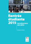 RENTRéE éTUDIANTE 2015 - Enseignementsup