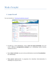 Mode d`emploi
