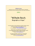 “Wilhelm Reich. Biographie critique.”