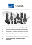it Istruzioni d`installazione e d`uso Elettropompe