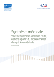 Volet de Synthèse Médicale