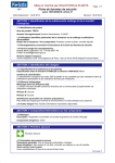 Fiche de Sécurité Trico