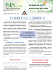 cherchez l`erreur - Alliance des professeures et professeurs de