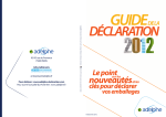 Guide de la Déclaration 2012