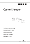 Castorit®-super Gebrauchsanweisung