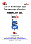Compresseur PromaAir 20L