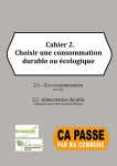 Cahier 2. Choisir une consommation durable ou écologique