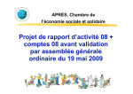 Rapport d`activité et comptes 2008 - APRES