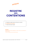Registre des contentions - Editions Bouchard Mathieux