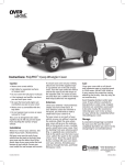 Instructions: PolyPRO™3 Jeep Wrangler Cover