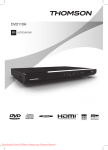 Thomson DVD110H User Guide Manual