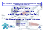 Préparation et administration des médicaments injectables