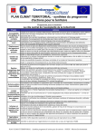 Synthèse du programme d`actions pour le territoire