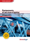 Équipements et services d`atelier