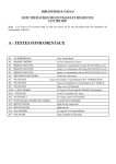 A - TEXTES FONDAMENTAUX