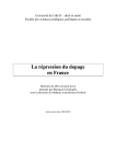 La répression du dopage en France