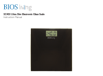 SC403 Ultra Slim Electronic Glass Scale Instruction Manual