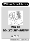 -PAR-64- 60xLED 3W- RGBAW