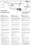 Instrucciones de uso / Ceramic Socket Set