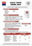 HUILE 15W40 DIESEL MAX - krafft Le choix de la performance