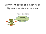 Comment payer et s`inscrire en ligne à une séance de yoga