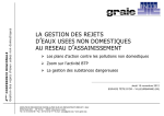 la gestion des rejets d`eaux usees non domestiques au