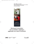 Document d`orientation sur les méthodes statistiques applicables