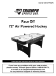 Face Off 72” Air Powered Hockey