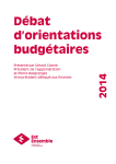 Débat d`orientations budgétaires 2014