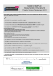 MODE D`EMPLOI FRONTIERE EFFICIENTE