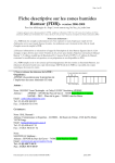 Fiche descriptive sur les zones humides Ramsar (FDR)