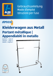 Kleiderwagen aus Metall