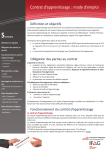 Contrat d`apprentissage : mode d`emploi