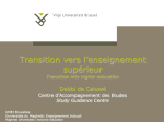 Transition vers l`enseignement supérieur