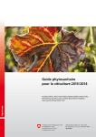 Guide phytosanitaire pour la viticulture 2013/2014