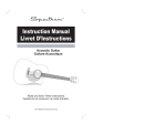 Livret D`Instructions Instruction Manual