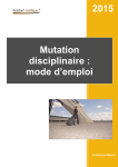 2015 Mutation disciplinaire : mode d`emploi - Assistant