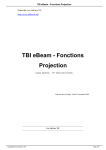 TBI eBeam - Fonctions Projection