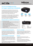 InFocus IN110a Series Datasheet (French)