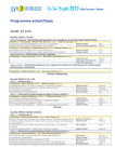 Programme scientifique