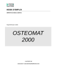Mode d`emploi OSTEOMAT 2000 - I