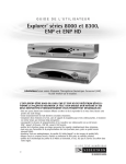 Explorer® séries 8000 et 8300, ENP et ENP HD - Affaires
