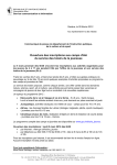 Communiqué de presse du 28 février 2012