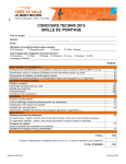 CONCOURS TECHNO 2015 GRILLE DE POINTAGE