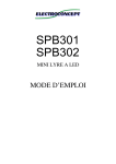SPB301 SPB302 - Electroconcept