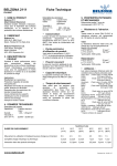 BELZONA 2111 Fiche Technique